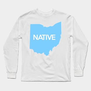 Ohio Native OH Blue Long Sleeve T-Shirt